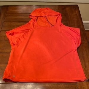 Athleta Orange Jersey Women’s Short Sleeve Sweatshirt/Hoodie